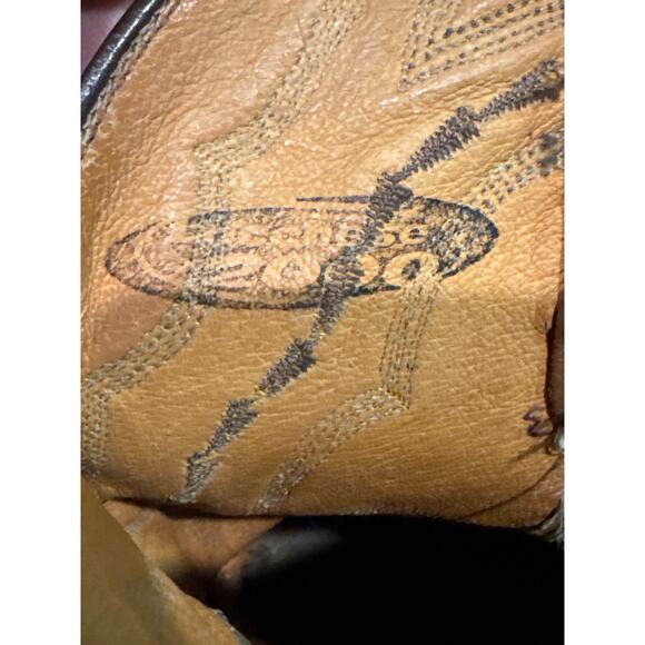 LUCCHESE 2000 Harrison Brown Cowhide Leather Cowboy Boots 9D - Picture 11 of 16